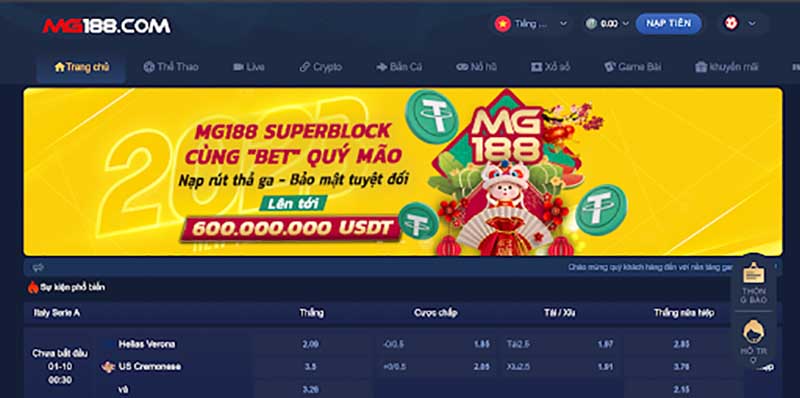 Casino trực tuyến tại nhà cái mg188
