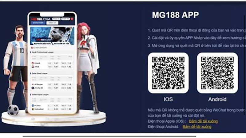 Cách tải app Mg188 cho hệ điều hành ios và android
