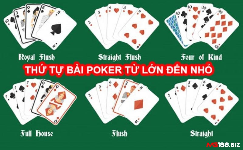 Thứ tự bài Poker từ lớn đến bé