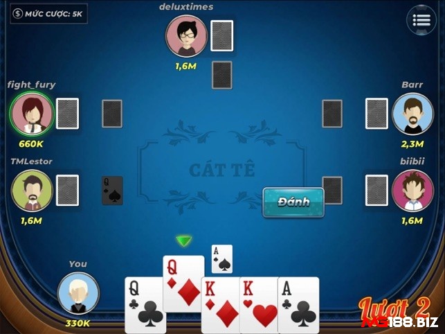 Game bài Catte online vẫn được áp dụng cách tính điểm như cách chơi truyền thống