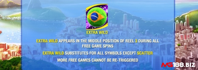 Biểu tượng Extra Wild xuất hiện trong vòng quay miễn phí và thay thế các biểu tượng khác