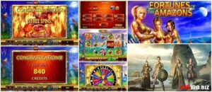 Fortunes of Amazons: Slots phiêu lưu hành động Amazon