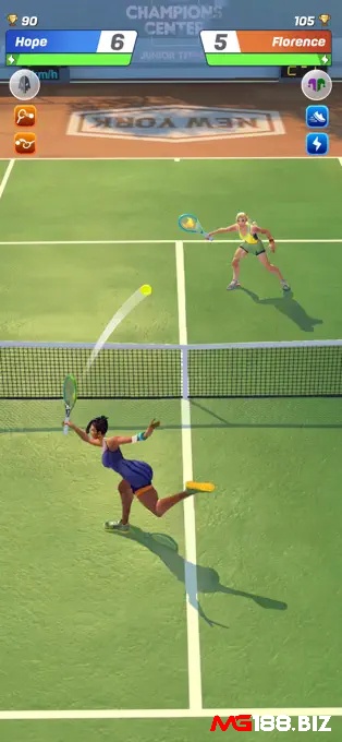 Game Tennis Clash có lối chơi mô phỏng trò chơi Tennis hấp dẫn