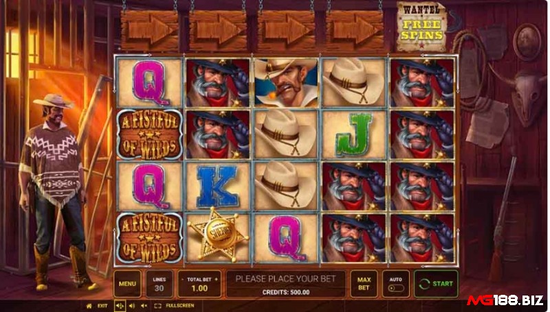 Slot game được thiết kế với bộ cuộn 5x4