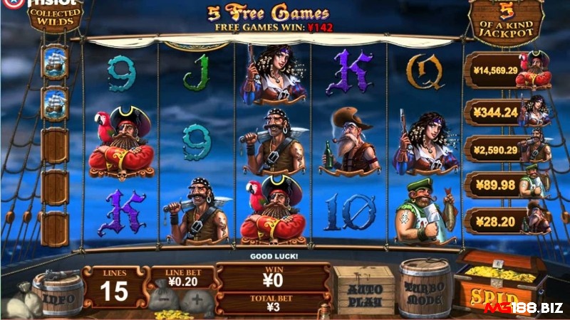 Biểu tượng thông thường trong game là các hình ảnh liên quan đến hải tặc