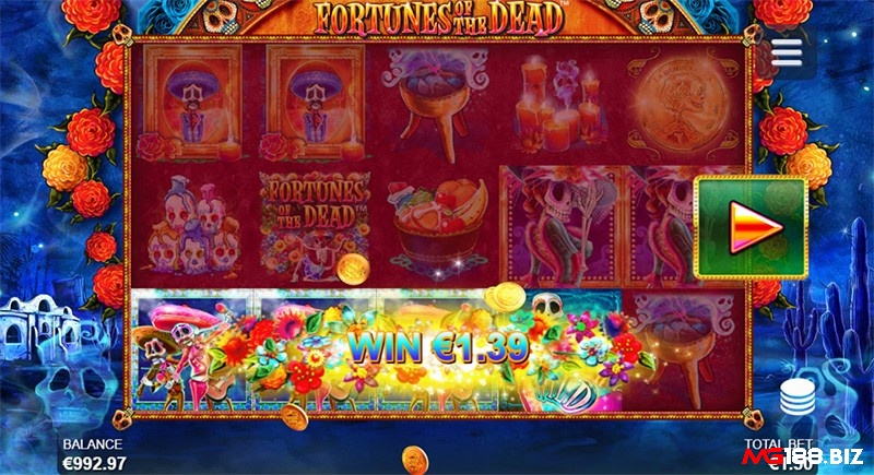 Vòng quay miễn phí trong Fortunes of the Dead giúp người chơi có nhiều phần thưởng