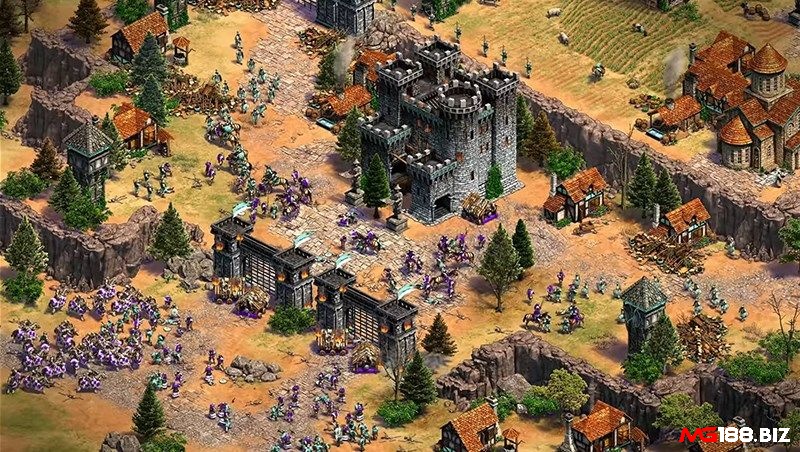 Game Age of Empires (AoE) có nhiều loại quân đa dạng