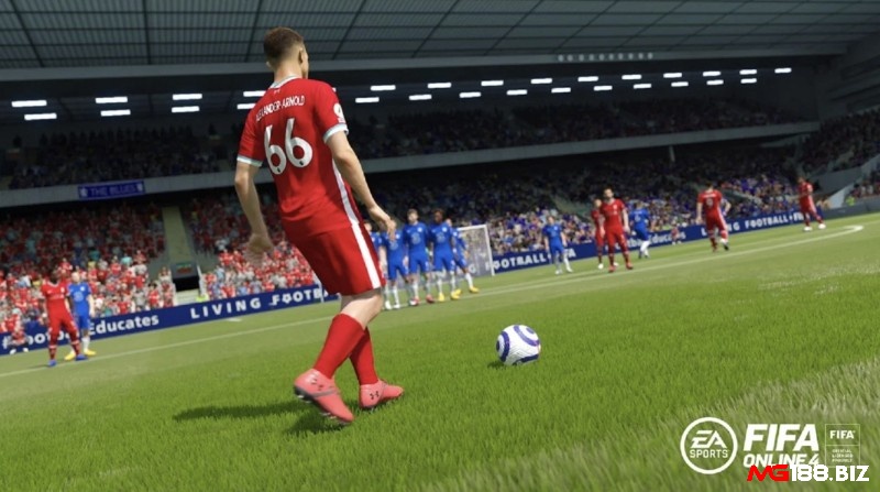 Chuyển động của các cầu thủ trong EA Sports FIFA Online 4 rất mượt mà 
