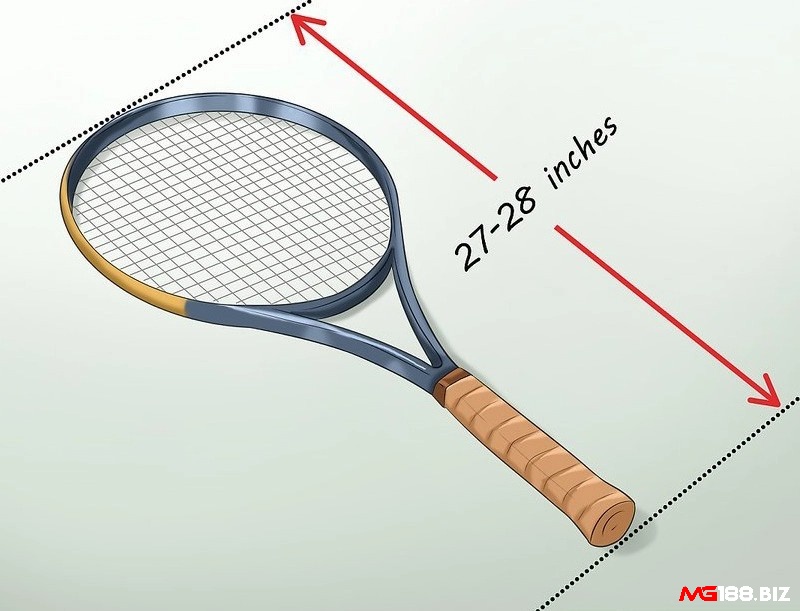 Độ dài vợt dao động từ 27 đến 29 inches
