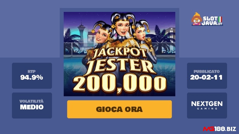 Cách chơi Jackpot Jester 200 000 Jackpot