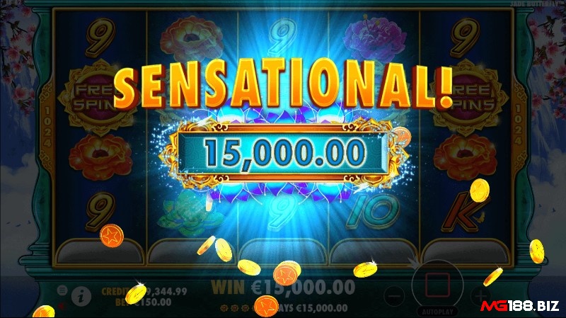Game cung cấp cho người chơi 1024 cách thắng với 15,000.00