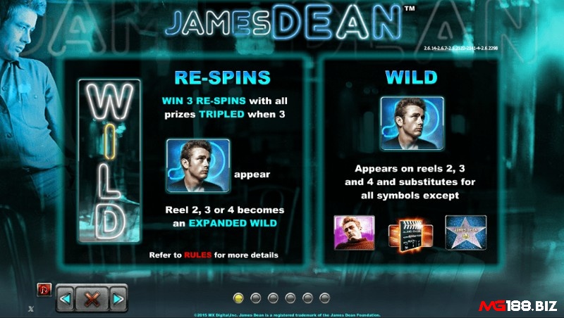 Bản thân James Dean là WILD của trò chơi