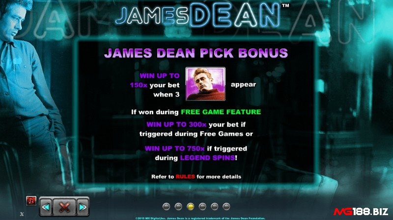 Tính năng James Dean pick bonus