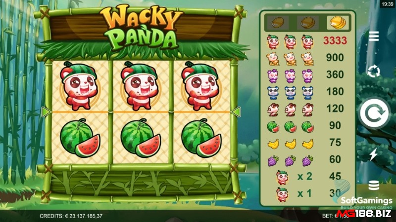 Cách chơi slot Wacky Panda rất đơn giản