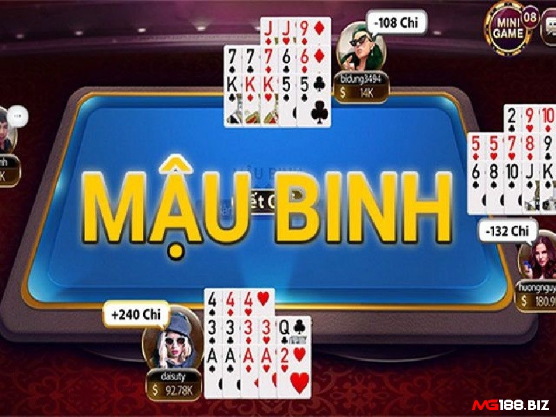 Mậu binh có lối chơi có phần độc đáo hơn so với các game bài khác 