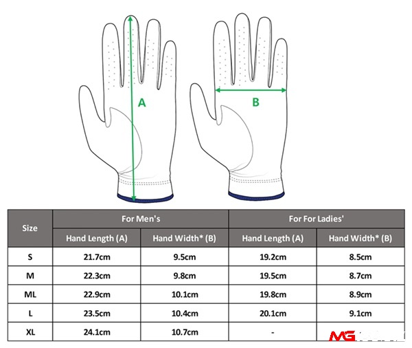 Đo size tay thật kỹ trước khi mua găng tay chơi golf