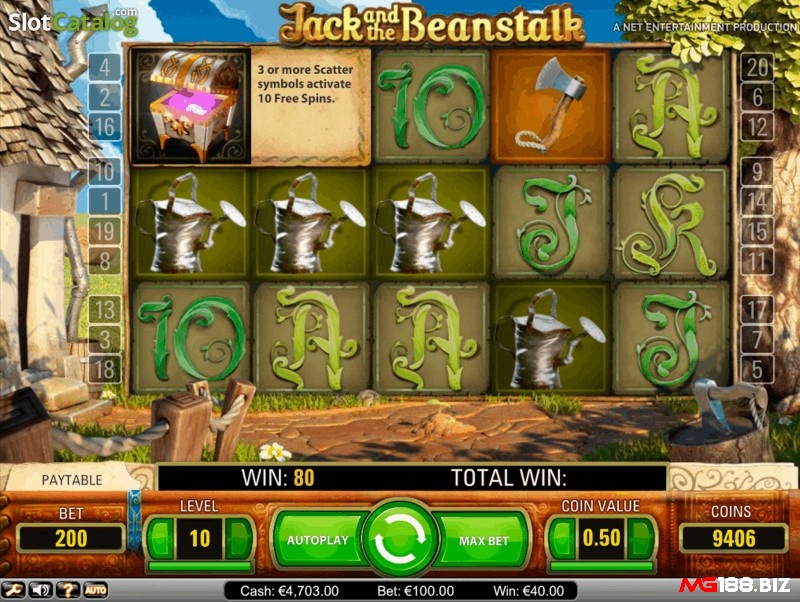 Tính năng nổi bật trong game Jacks Beanstalk