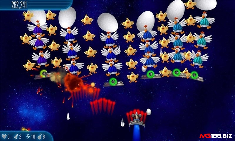 Chicken Invaders 5 được ra mắt năm 2014 với nhiều vũ khí mới cùng chế độ chơi co-op