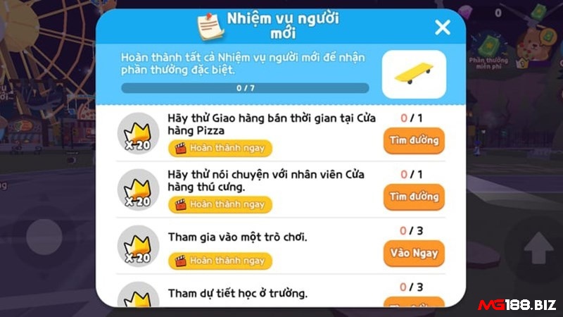 Các nhiệm vụ trong game Play Together rất phong phú