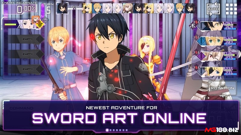 Alicization Rising Steel - Game Sword Art Online sở hữu lối chơi chiến đấu theo lượt hấp dẫn với nhiều kỹ năng đặc biệt