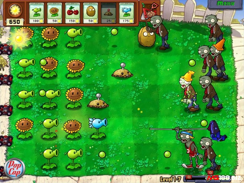 Game thủ thành pc Plants vs. Zombies khá quen thuộc với nhiều người