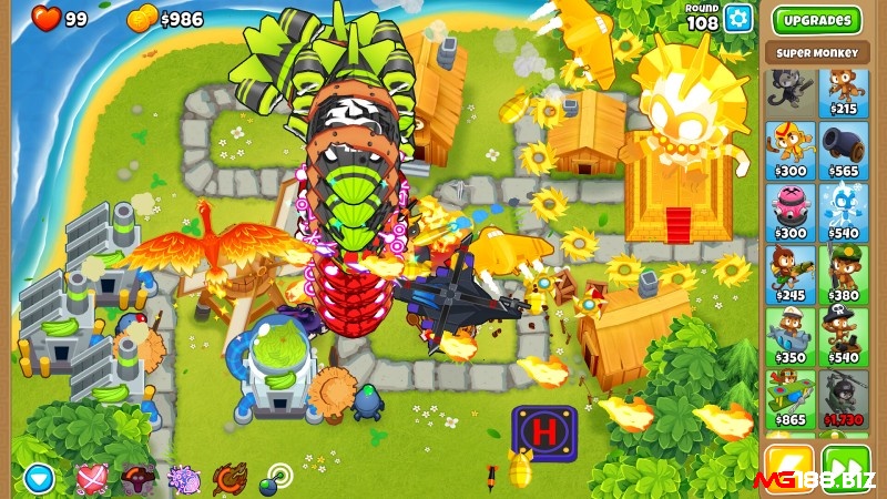 Bloons TD 6 mang đến hình ảnh vui tươi, sống động