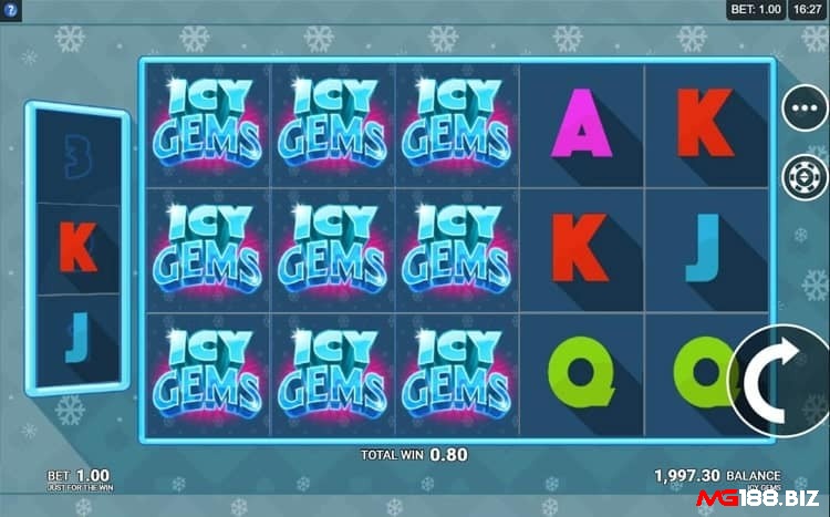 Icy Gems mang đến cảm giác mát lạnh như đang khám phá một hầm băng đầy báu vật