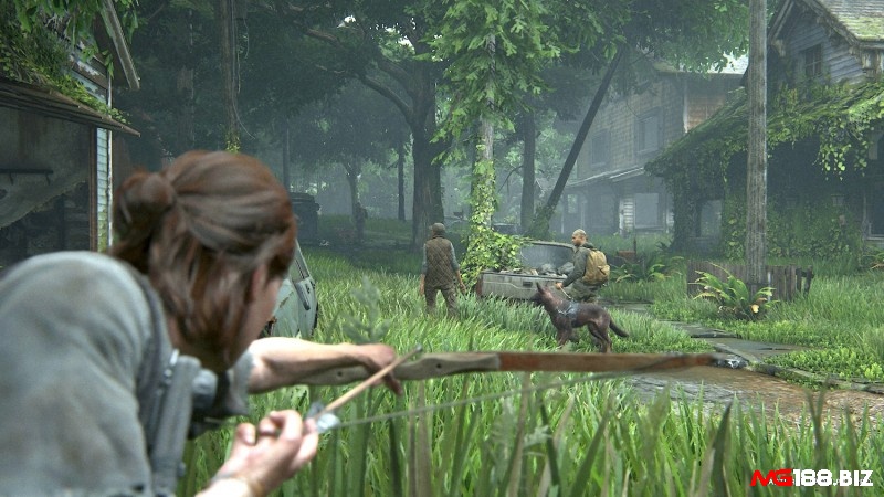 Trong The Last of Us, cung là vũ khí lý tưởng để stealth kill zombie và lính gác