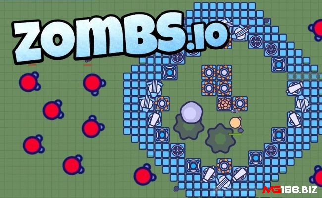 Zombs.io vừa phải chống lại zombie, vừa xây dựng, phòng thủ và chiến đấu để sống