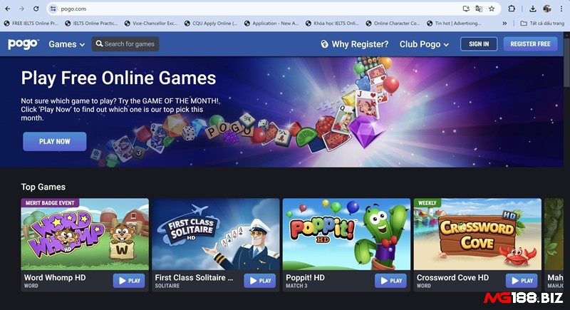 Pogo.com gần như trải dài hầu hết các thể loại game giải trí phố biển và được người dùng yêu thích