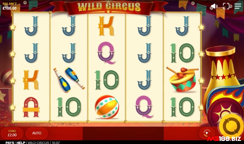 Wild Circus Jackpot lấy cảm hứng từ không khí sôi động của rạp xiếc