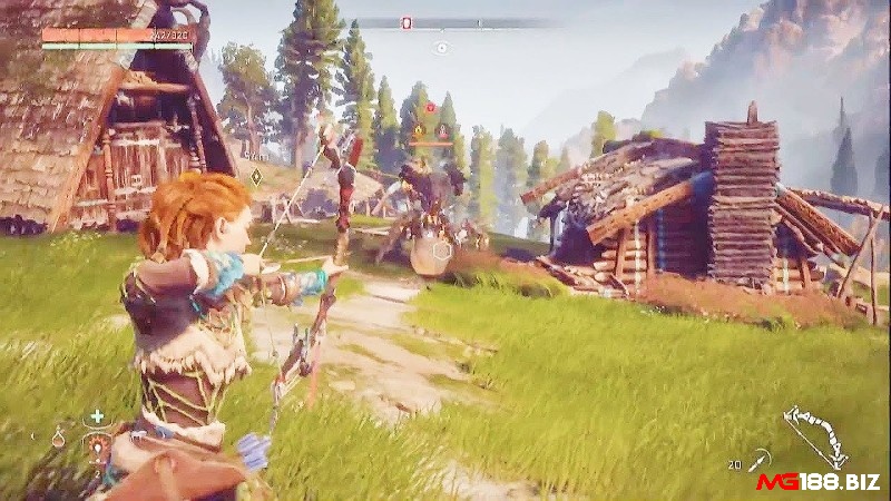 Cảnh quan tuyệt đẹp và chi tiết trong thế giới mở của Horizon Zero Dawn